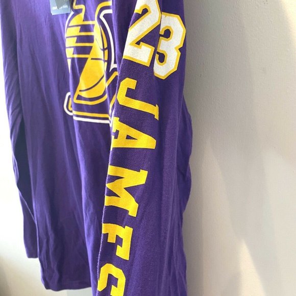 Lakers Fanatics “James 23” Purple Long Sleeve - Picture 4 of 7